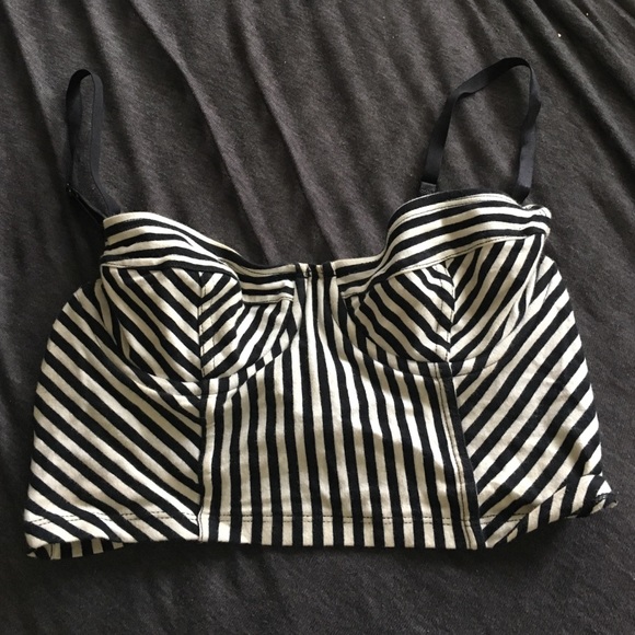 American apparel cropped bustier
