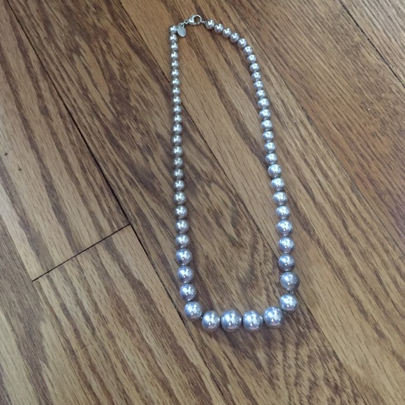 Tiffany & Co. Sterling Silver Bead Necklace