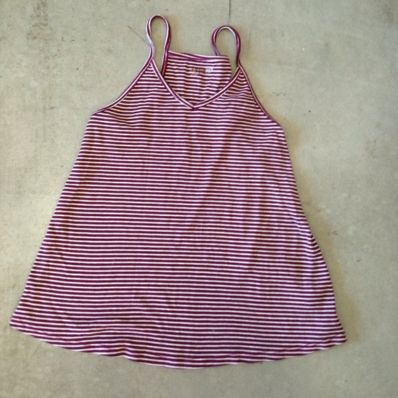 Red and white striped tank - Picture 1 of 1