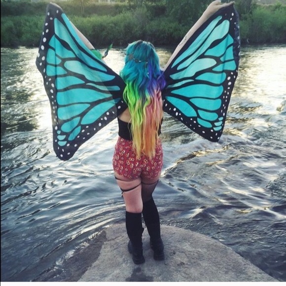 Butterfly wings pick ur color ! Rave edm festival - Picture 2 of 2