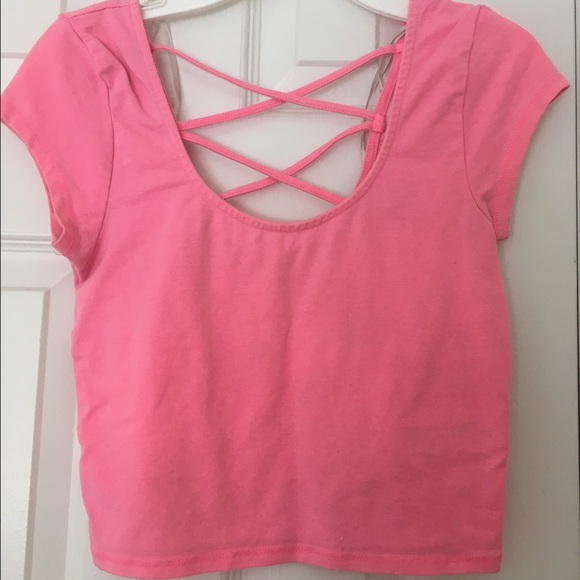 Pink Crop Top