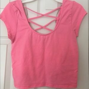 Pink Crop Top