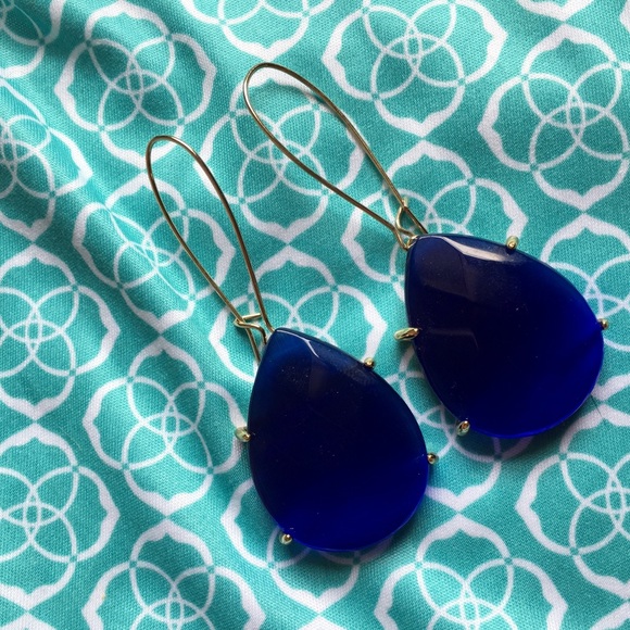 Kendra Scott Allison Drop Earrings in Cobalt