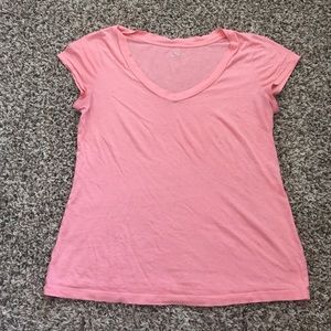 Pink v neck t shirt
