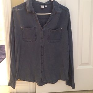 Nordstrom BP distressed button up