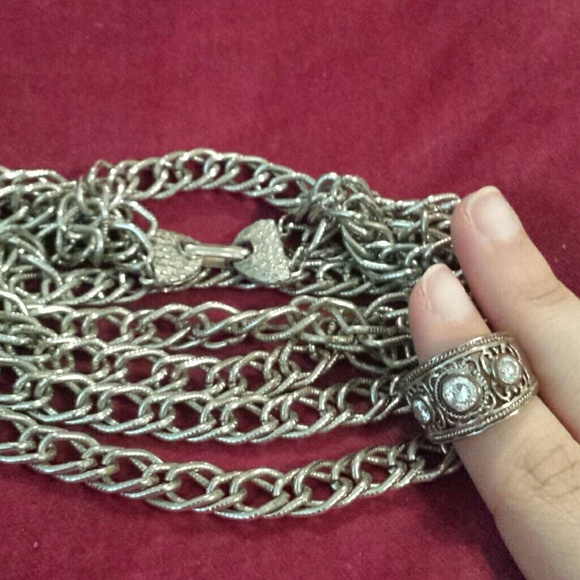 Bundle  Two Silvertone Vintage Jewelry