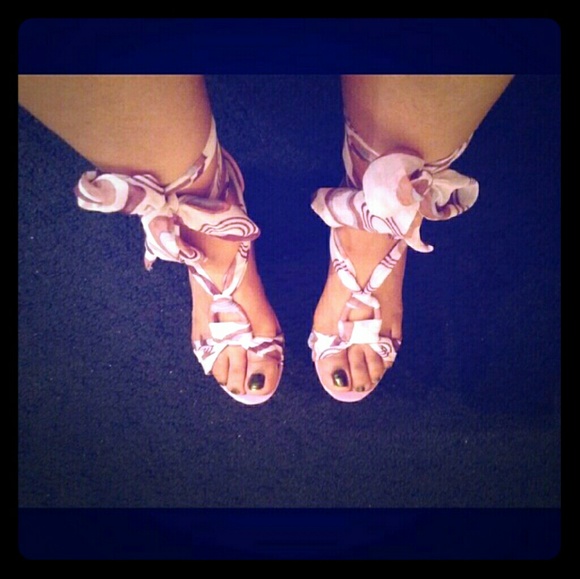 Pretty Patent Cork Wedges
