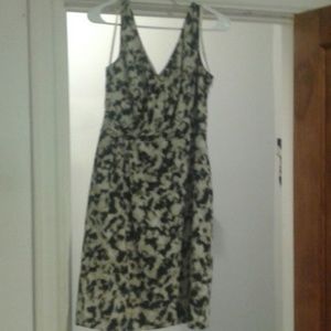 Sleeveless silk chiffon print dress