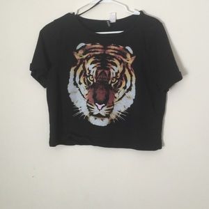 Tiger crop top