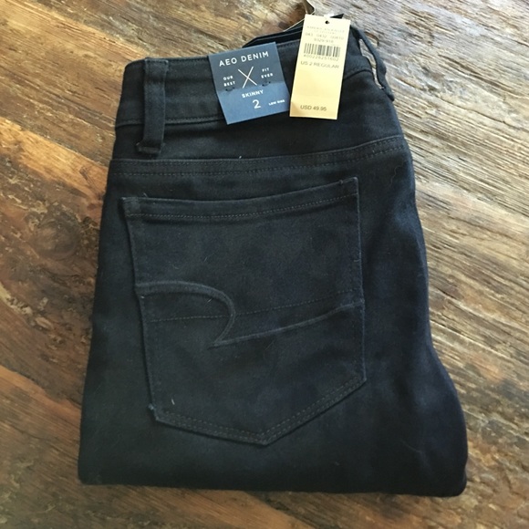 AEO Denim Skinny Size 2 Black