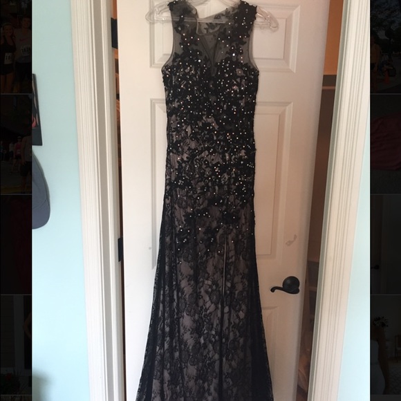 Mari Lee by Madeline Gardner Black prom dress - Picture 3 of 4