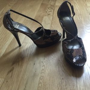 Stuart Weitzman platform shoes, 4 inch