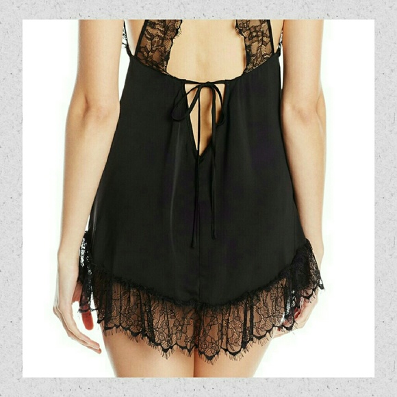 Betsey Johnson Eyelash Lace Satin Lingerie - Picture 4 of 4