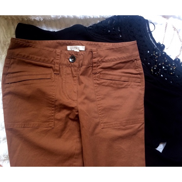 NWOT Loft Skinny Twill Utility Pants in Marisa Fit - Picture 2 of 4