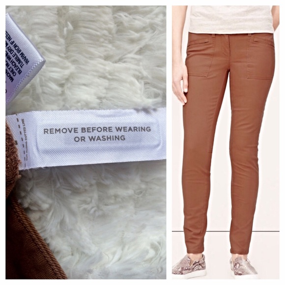 NWOT Loft Skinny Twill Utility Pants in Marisa Fit - Picture 4 of 4