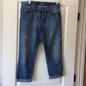 Loft Boyfriend crop jeans