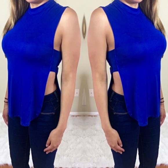 Deep Blue cut out top - Picture 4 of 4