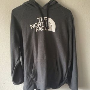 Grey northface hoodie