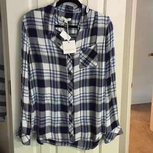 Plaid button down