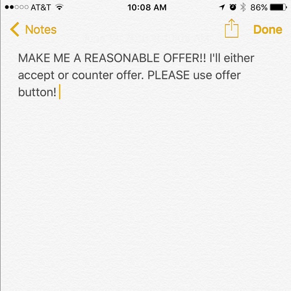 Make me an offer!