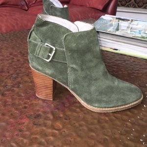 Army green booties
