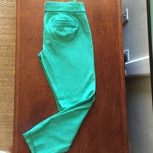 Sea green BR Sloan slim ankle pants size 2P