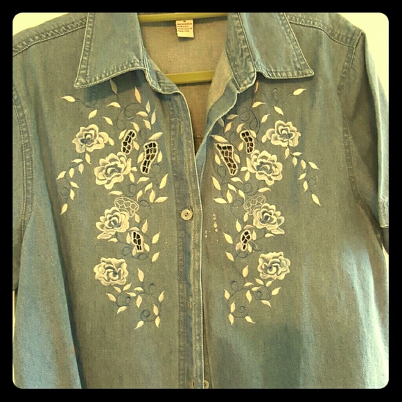 Blue jean shirt