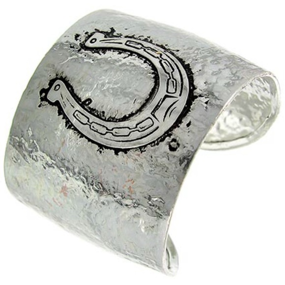 Lizzy & Jane Jewelry - Antique silver horseshoe bracelet