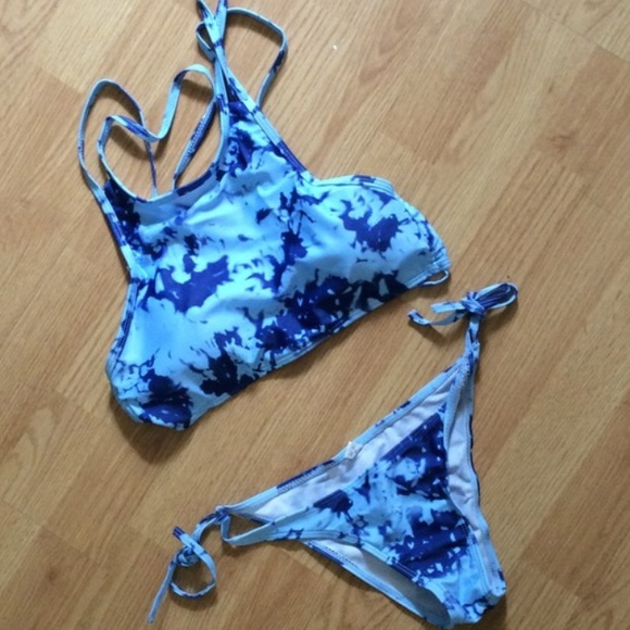 Blue halter bikini top💗💗