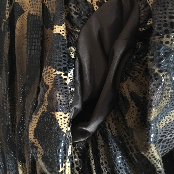 Cheetah print dressy Metallic Tank Blouse - Picture 2 of 4