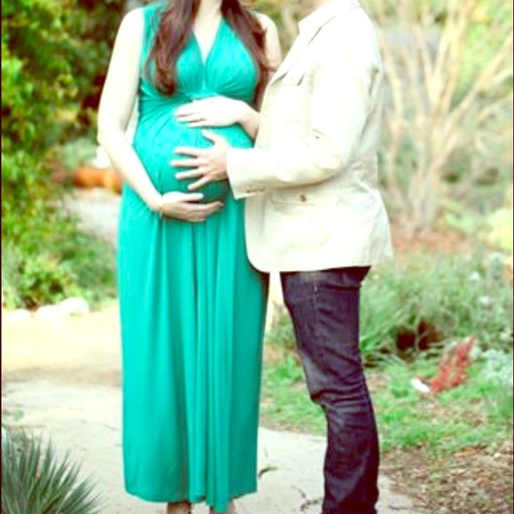 Knot front Seraphine Maxi Pregnancy Dress