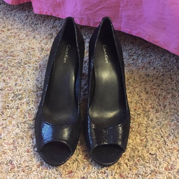 Black Calvin Klein heels