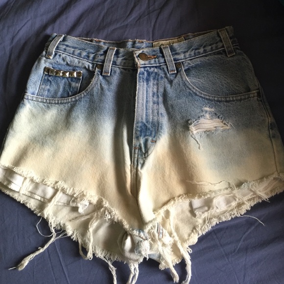 DIY ombré High waisted Shorts.