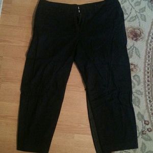 George Black Cotton Capris Size 16