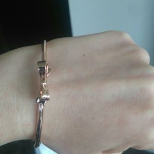 NWT Kate Spade rose gold love notes bow bangle