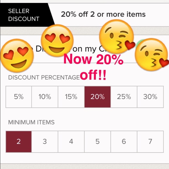 20% off 2 item bundles!!💙💚❤️