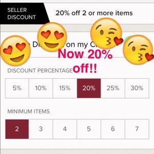 20% off 2 item bundles!!💙💚❤️