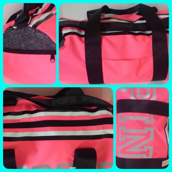 PINK VS Reflective Duffle Bag - Picture 2 of 2