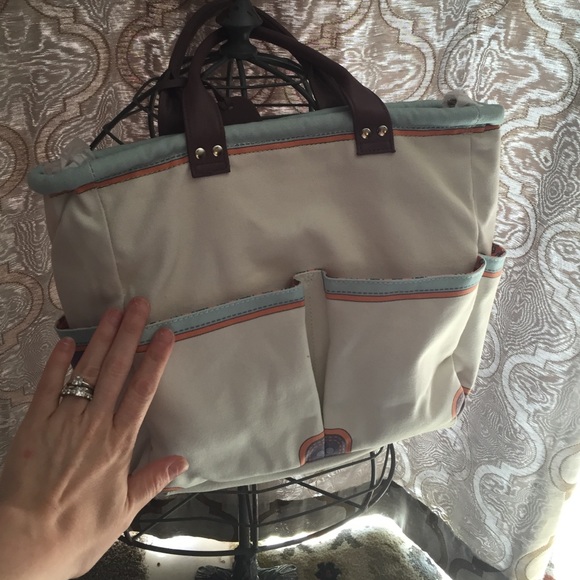 Levenger handbag with pouchette. NEW - Picture 3 of 4