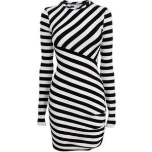 Diane Von Furstenberg RowStripeBodycon Dress size2