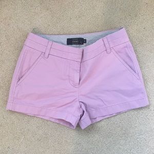 NWT J. Crew Chino Shorts in Pink/Lavender