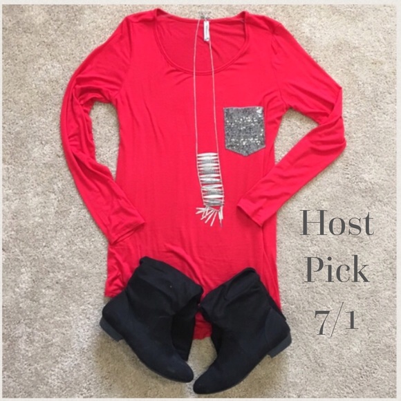 🎉HP🎉Sequin Pocket Tunic/Dress