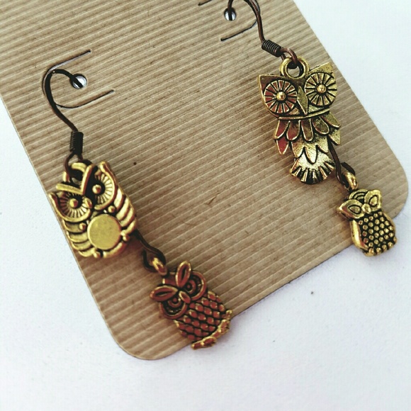 handmade Jewelry - Hand crafted Owl earrings
