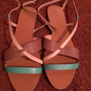 Cute leather lace up sandals