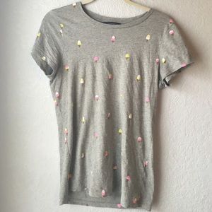 French Connection Ice Cream Pattern Tee