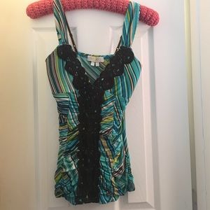 🤗Xoxo lace detail top