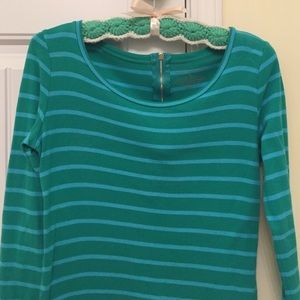 Ann Taylor long sleeve shirt with back zipper