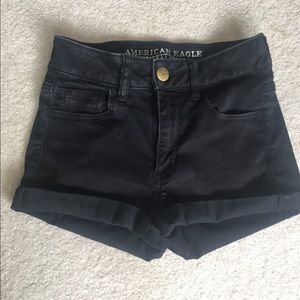 American Eagle black shorts