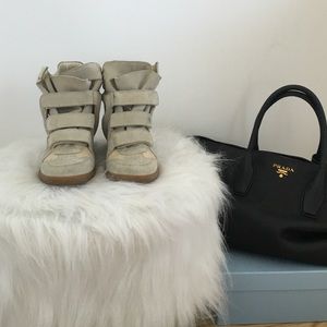 Isabel Marant Beckett Wedge Sneakers 36