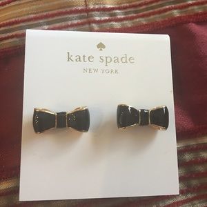 🎀 Kate spade black bow earrings 🎀